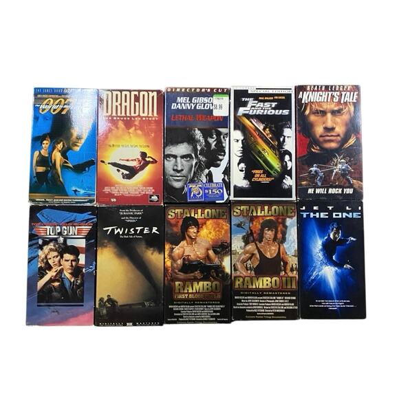 Vintage Action / Thriller VHS Movie Lot - Picture 1 of 2